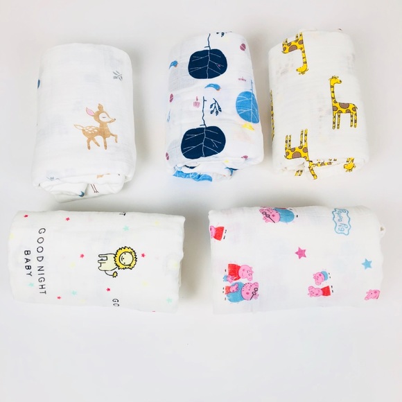 Brand new 5 Packs of Baby swaddle blanket